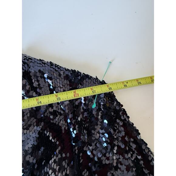 NEW! Esmara Green Sequin Wrap Dress Size Large 12/14 Blue NWT - Picture 7 of 9